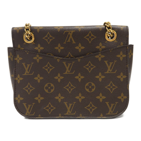 LOUIS VUITTON LV GHW Passy Bag Chain Shoulder Bag M45592 Monogram Brown