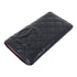 CHANEL Quilted CC SHW Long Wallet Calfskin Leather Black/Pink