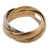 CARTIER Trinity Ring 18K Yellow White Pink Gold Cartier#48 US#4.5