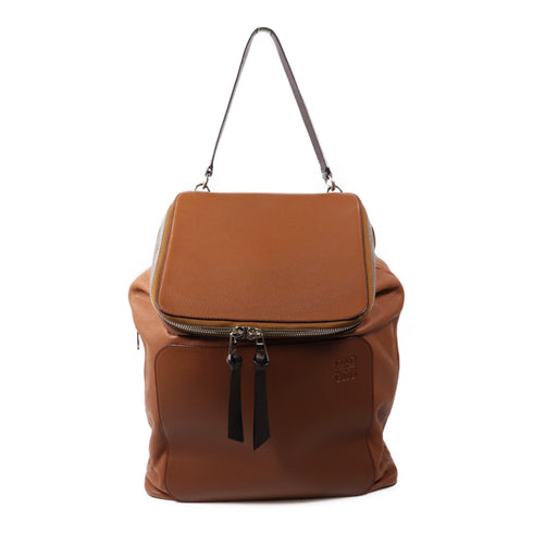 LOEWE SHW Backpack Calfskin Leather Brown