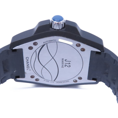 CHANEL CC J12 Quartz Watch H2656 Stainless Steel/Rubber Strap Black
