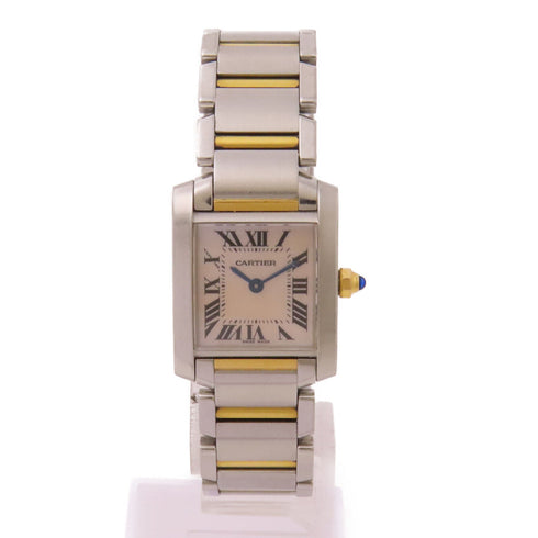 CARTIER Tank Francaise 2384 Watch Pink Stainless steel 2384