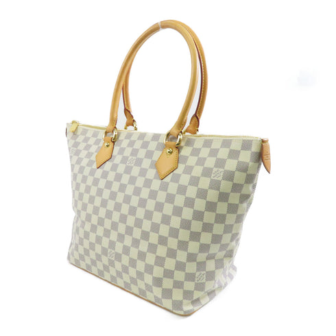 LOUIS VUITTON LV GHW Saleya MM Hand Bag N51185 Damier Azur White