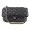 CHANEL Quilted CC GHW 2 Way Folder Tote Shoulder Bag Calfskin Black/Multicolor