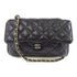 CHANEL Quilted CC GHW 2 Way Folder Tote Shoulder Bag Calfskin Black/Multicolor