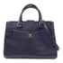 CHANEL CC SHW Neo Executive Tote 2Way Shoulder Handbag Calfskin Leather Navy