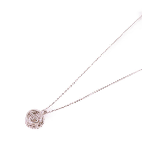 Fine Jewelry 0.11ct/0.18ct Diamond Necklace 18K White Gold
