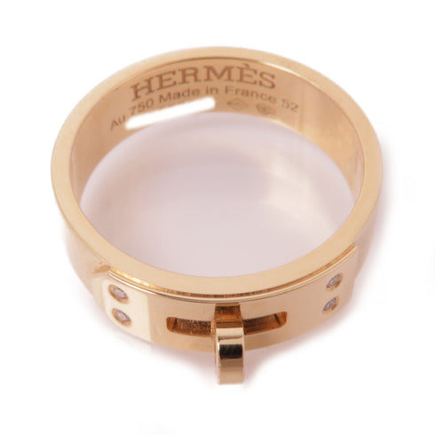 HERMES Kelly Ring Hermes#52 US#6 18K Pink Gold