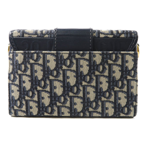 Christian Dior CD GHW 30 Montaigne Shoulder Bag M9204UTZQ Canvas Beige/Navy