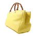 GUCCI GG Bamboo 2 Way Shoulder Bag Leather Yellow 323660