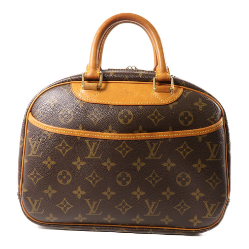 LOUIS VUITTON LV GHW Trouville Hand Bag M42228 Monogram Brown v1
