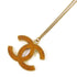 CHANEL CC Necklace Metal Brown/Gold