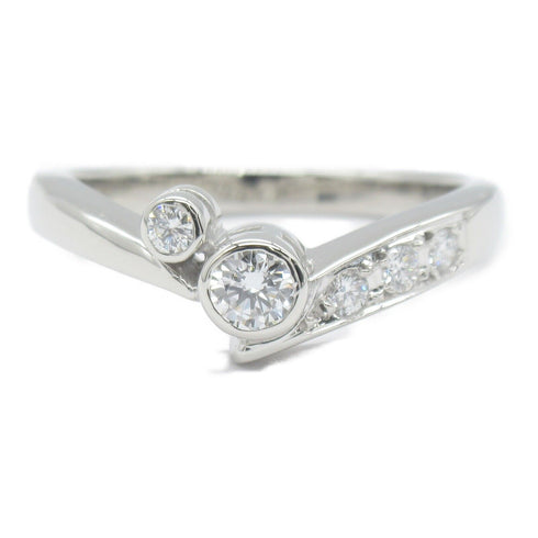 MIKIMOTO 0.18ct Diamond Ring PT900 Platinum US#6
