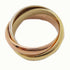 CARTIER Trinity Ring B4234200 18K Yellow White Pink Gold US#6.75 Cartier#54