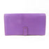 HERMES PHW Bearn W Snap Long Wallet Chevre Cyclamen/Purple
