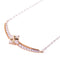 Jewelry SHW 0.282ct Diamond Necklace 18K White Gold 18K Rose Gold