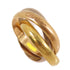 CARTIER Trinity Ring #51 US#4.25 18K Yellow Gold White Gold Rose Gold
