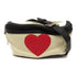 MOSCHINO SHW Waist Bag Canvas White Black Red