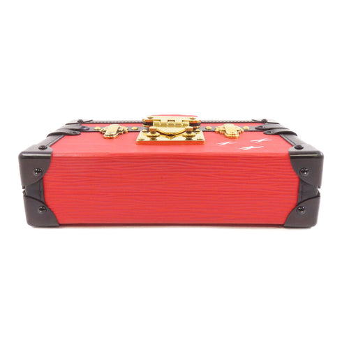 LOUIS VUITTON LV GHW Petite Malle Shoulder Bag M50013 Epi Black