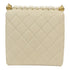 CHANEL Quilted CC GHW Pearl Flap Shoulder Bag AS0584 Calfskin Leather White
