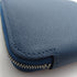 HERMES PHW Silk In Wallet Epsom Leather Navy
