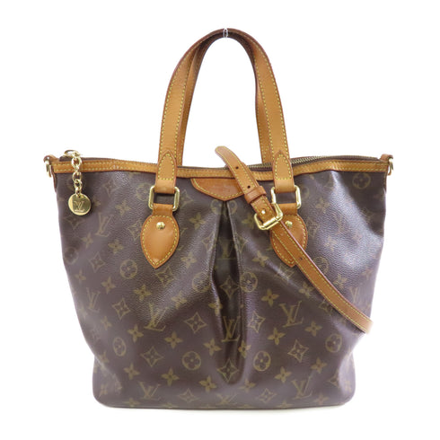LOUIS VUITTON LV GHW Palermo PM 2way Shoulder Bag M40145 Monogram Brown