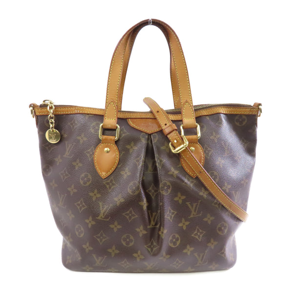 LOUIS VUITTON LV GHW Palermo PM 2way Shoulder Bag M40145 Monogram Brown