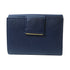 PRADA GHW Fold Wallet 1MH523 Saffiano Leather Navy