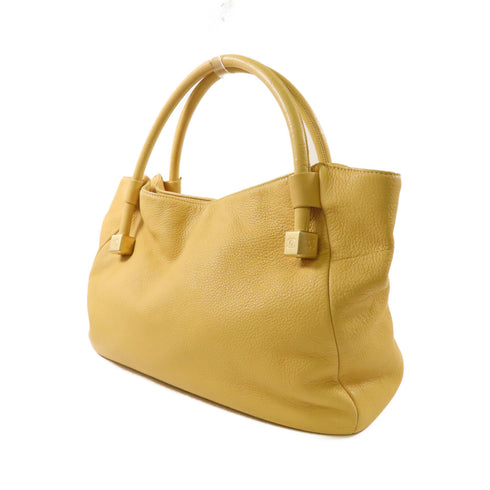 CHANEL CC GHW Shoulder Bag Calfskin Leather Beige