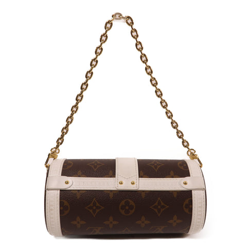 LOUIS VUITTON LV GHW Papillon Trunk 2 Way Shoulder Handbag M81485 Monogram Brown