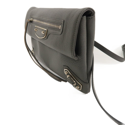 BALENCIAGA SHW Shoulder Bag 451483 Calfskin Leather Grey