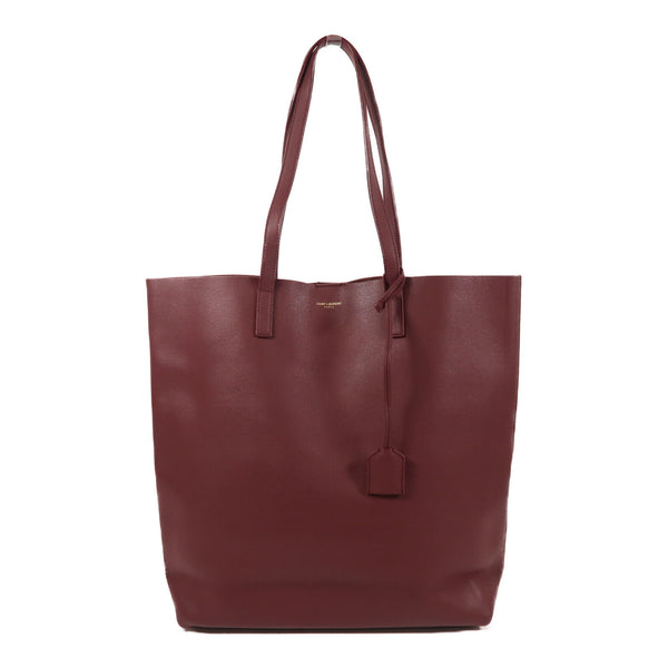 YVES SAINT LAURENT YSL GHW Shoulder Tote Bag 454203 Calfskin Leather Red