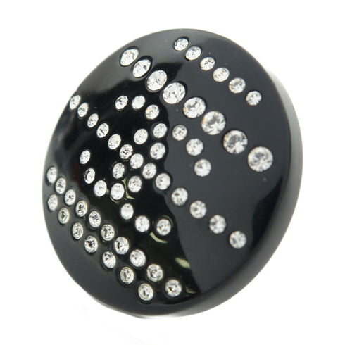 CHANEL CC PVC Brooch Black/White