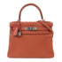 HERMES PHW Kelly 28 2 Way Shoulder Bag Taurillon Clemence Rouge