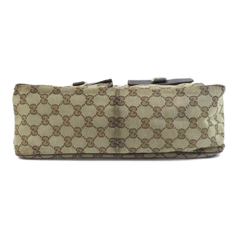 GUCCI GG GHW Shoulder Bag Canvas 153025 Brown