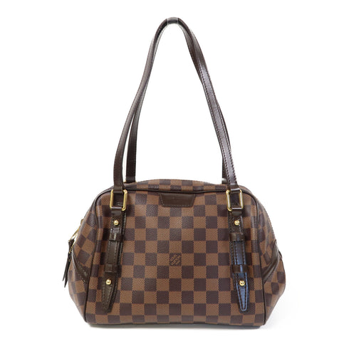 LOUIS VUITTON LV GHW Rivington Shoulder Bag N41157 Damier Ebene Brown