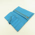 HERMES PHW Bearn Long Wallet Chevre Leather Stamp R 7N Blue Azteque