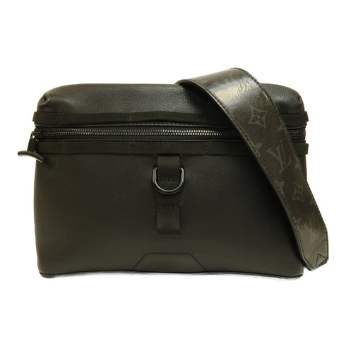 LOUIS VUITTON LV Messenger PM Shoulder Bag M52176 Leather Black