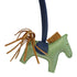 HERMES Rodeo PM Charm Veau Swift Leather Vert Criquet/Sesame/Bleu De Malte