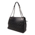 CHANEL CC SHW Chain Shoulder Tote Bag Lambskin Leather Black