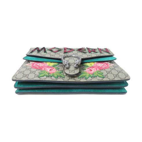 GUCCI GG SHW Dionysus Chain Shoulder Bag 403348 Coated Canvas Brown Multicolor