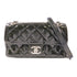 CHANEL CC SHW Chain Shoulder Bag Patent Leather Dark Green