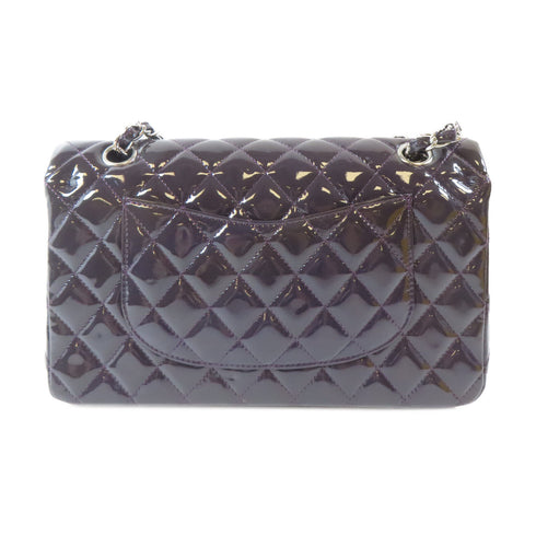 CHANEL Quilted CC SHW Classic Chain Shoulder Bag A69900 Patent Leather Purple