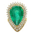 FINE JEWELRY 13.88ct Emerald 2.71ct Diamond Ring 18K Yellow Gold U...