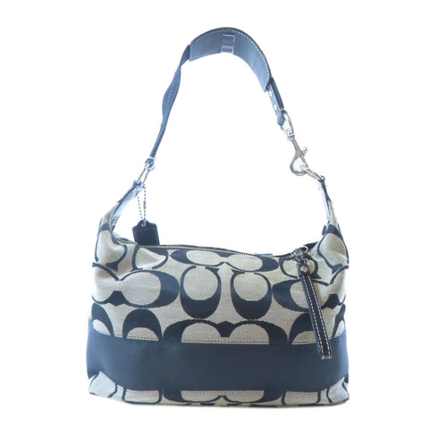 COACH SHW Shoulder Bag F15197 Canvas Grey/Black