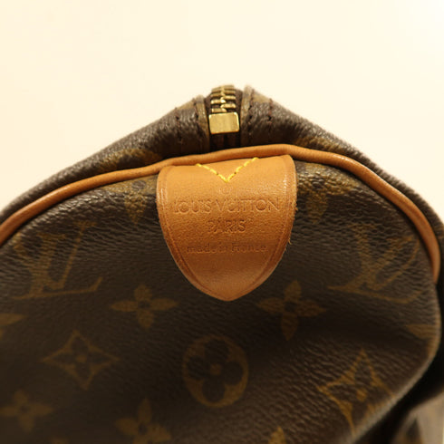 LOUIS VUITTON LV GHW Speedy 30 Handbag Boston Bag M41526 Monogram Brown v6