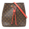 LOUIS VUITTON LV GHW Neo Noe MM Shoulder Bag M44021 Monogram Brown/Red