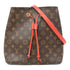 LOUIS VUITTON LV GHW Neo Noe MM Shoulder Bag M44021 Monogram Brown/Red