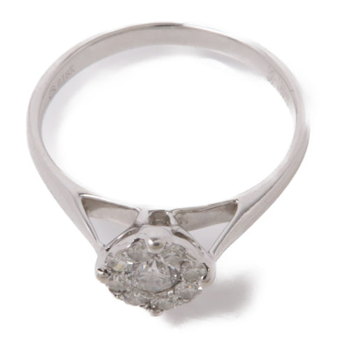 JEWELRY Diamond Ring US#5.25 18K White Gold