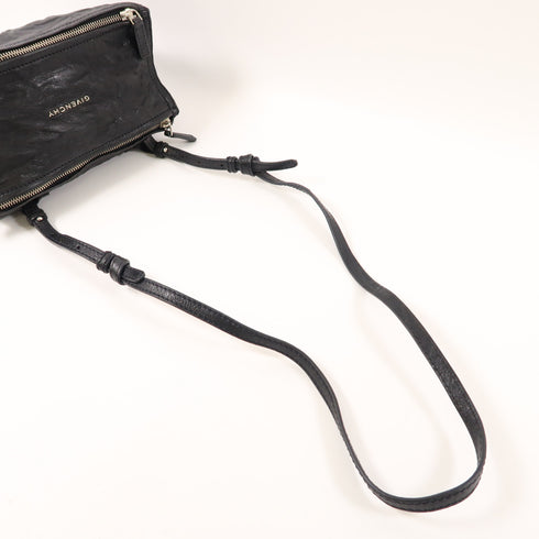 GIVENCHY SHW Mini Pandora Shoulder Bag Calfskin Leather Black